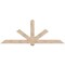 Ekena Millwork Kennewick Smooth Timber Gable Bracket, Douglas Fir, 96"W x 36"H x 5 1/2"D x 5 1/2"F, 9/12 Pitch GBW096X36X0606KEN00SDF - alternate 1